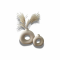 Round Hollow Ceramic Vases (Set of 2)